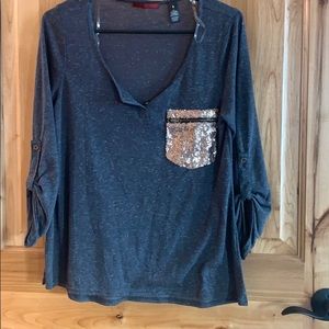 Half button down shirt from buckle